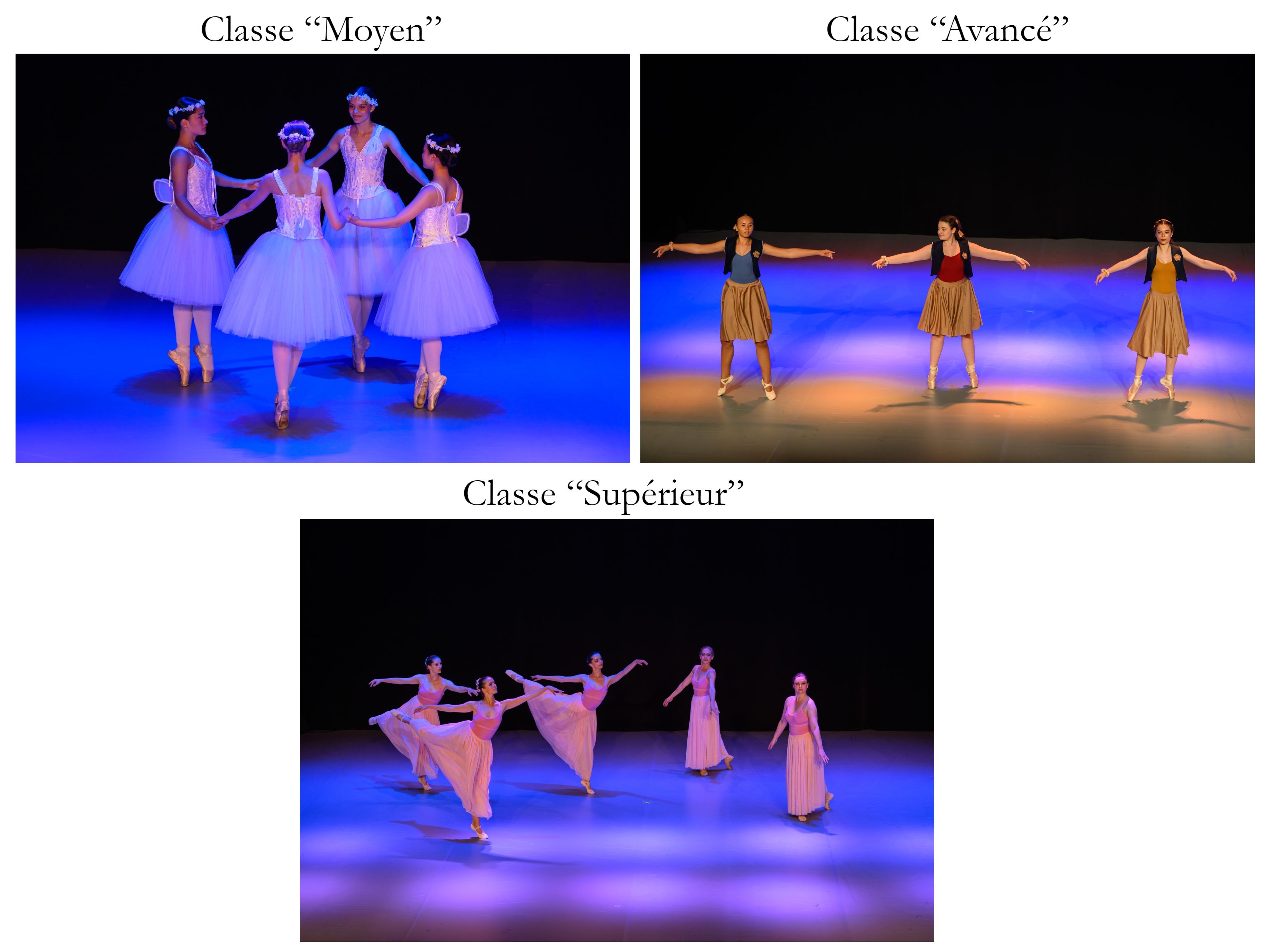Classes moyen, avancé et supérieur — spectacle 2025